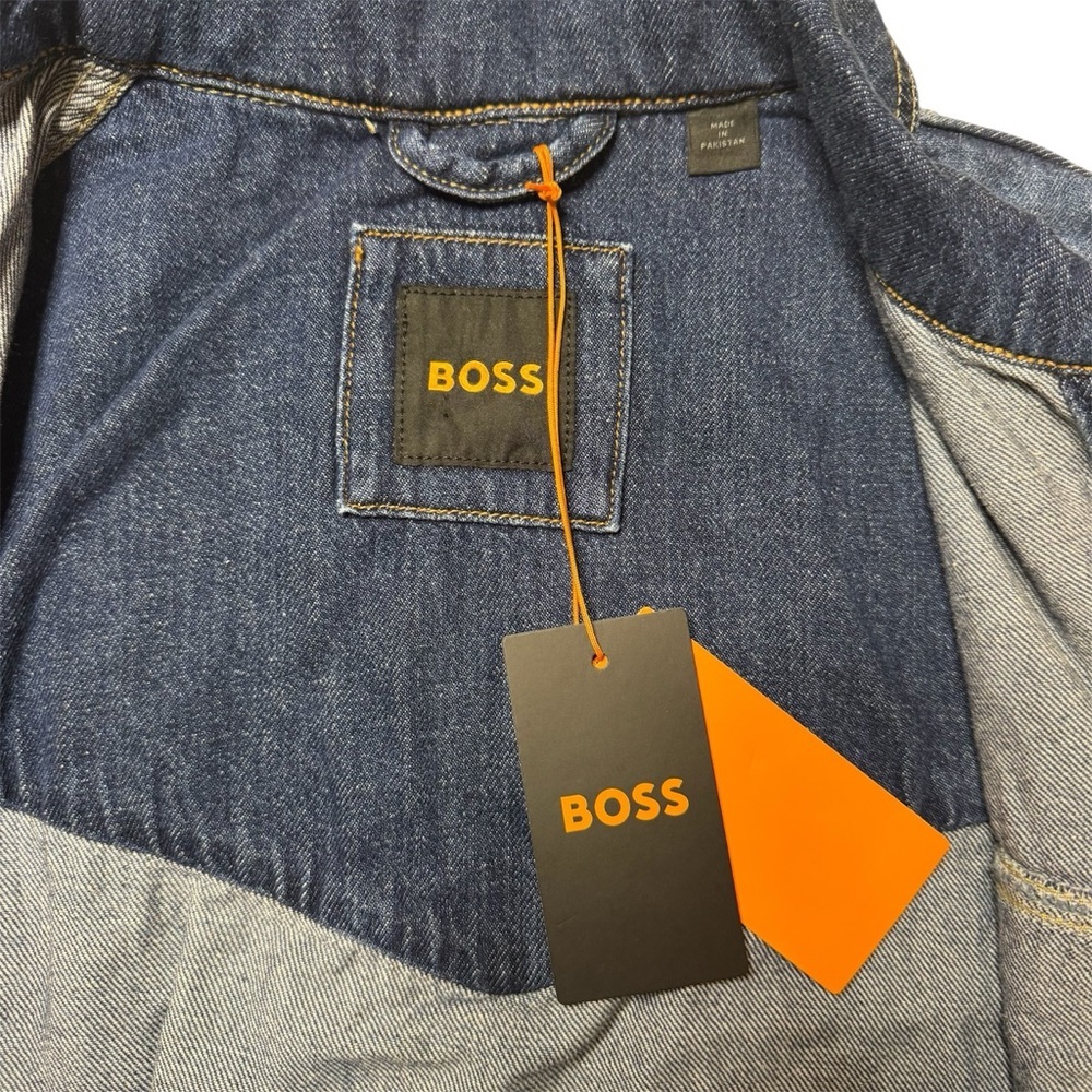 NWT BOSS Denim Vest Jacket size XS - Picture 10 of 14